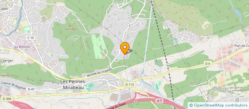 localisation de l'entreprise MADAME CAROLE SOLER à LES PENNES-MIRABEAU