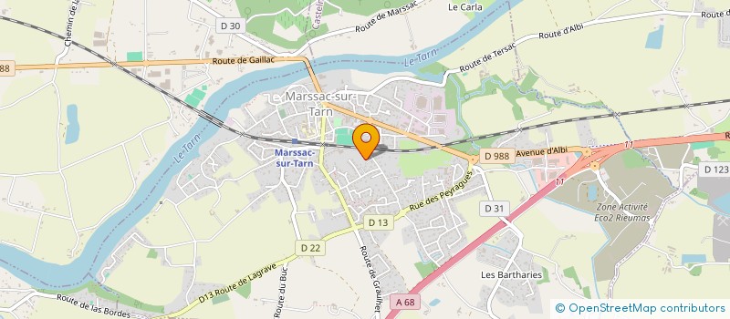 localisation de l'entreprise MADAME CAROLE SONIA ROUMEGAS  MARSSAC-SUR-TARN