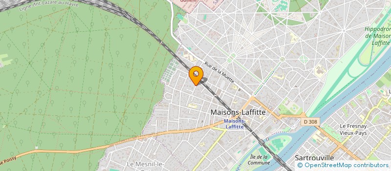 localisation de l'entreprise MADAME CAROLE STERN  MAISONS-LAFFITTE