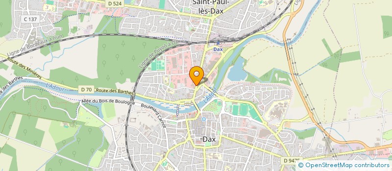 localisation de l'entreprise MADAME CAROLE SUBILE  DAX