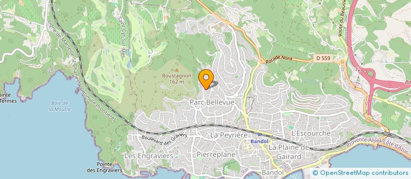 localisation de l'entreprise MADAME CAROLE TARRADE  BANDOL