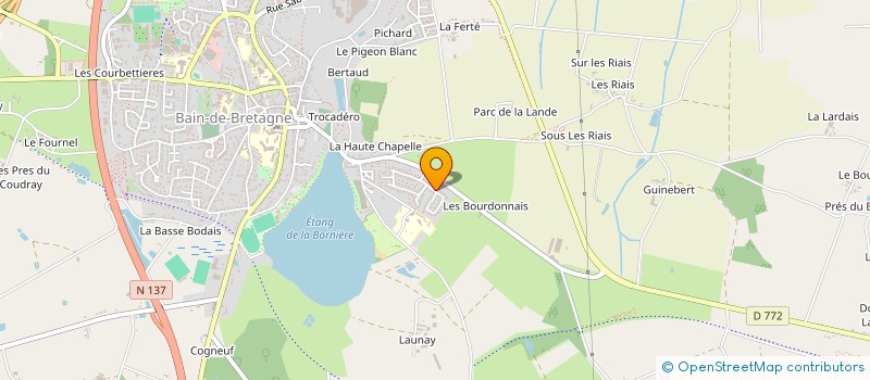 localisation de l'entreprise MADAME CAROLE TERHONDAT  BAIN-DE-BRETAGNE