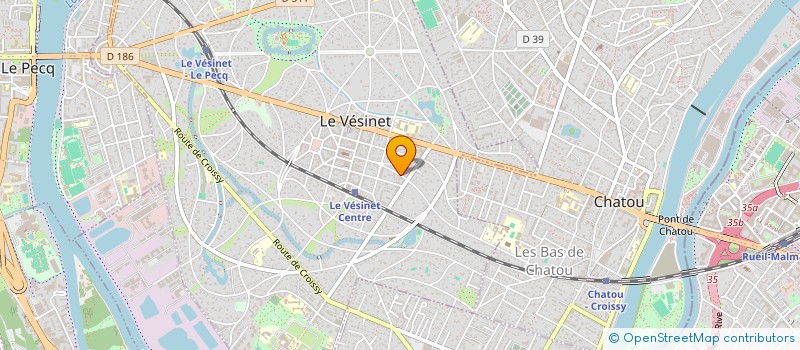 localisation de l'entreprise MADAME CAROLE THIRIAT  LE VESINET