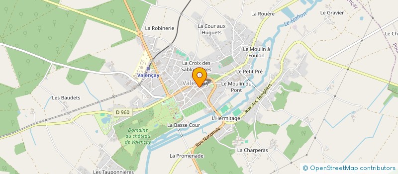 localisation de l'entreprise MADAME CAROLE THOMAS à VALENCAY