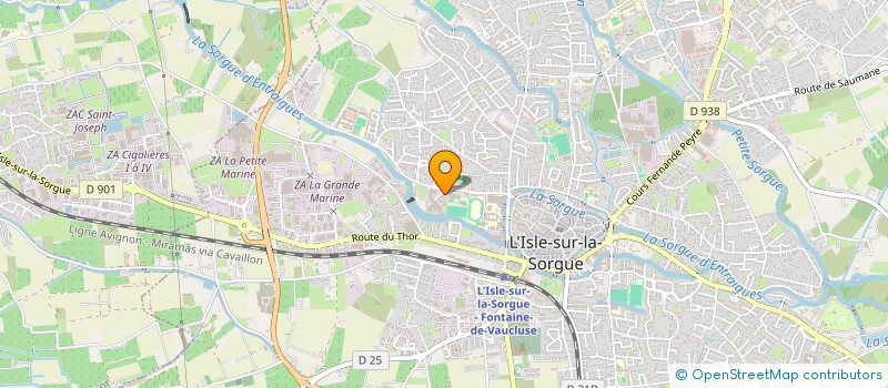 localisation de l'entreprise MADAME CAROLE THOMASSIN  L'ISLE-SUR-LA-SORGUE