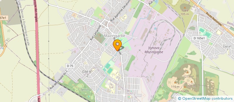 localisation de l'entreprise MADAME CAROLE THOREL  MAZINGARBE