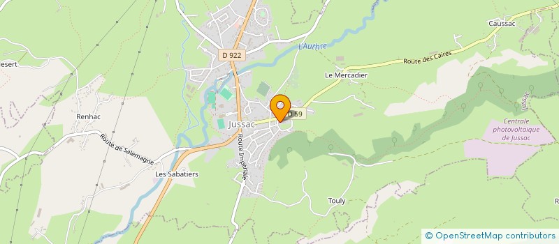 localisation de l'entreprise MADAME CAROLE THOUMIEUX à JUSSAC