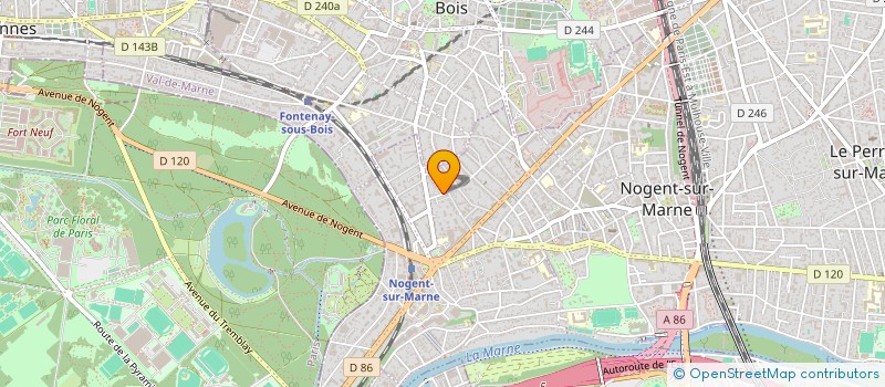 localisation de l'entreprise MADAME CAROLE TIERTANT à NOGENT-SUR-MARNE