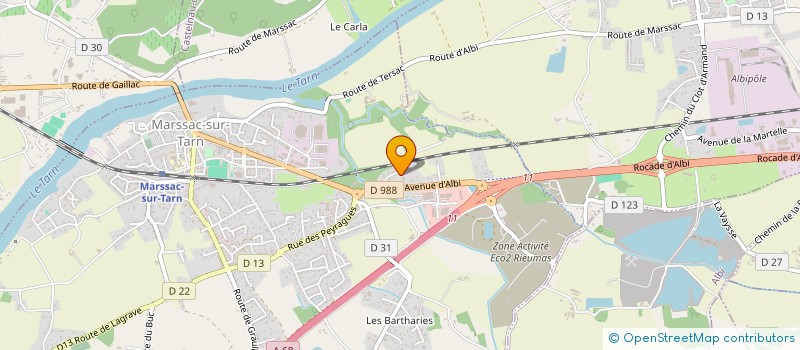 localisation de l'entreprise MADAME CAROLE TORRES  MARSSAC-SUR-TARN