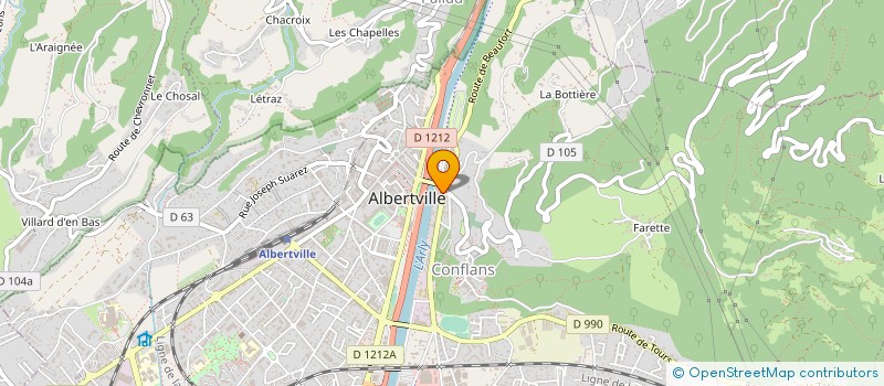 localisation de l'entreprise MADAME CAROLE TOSI  ALBERTVILLE