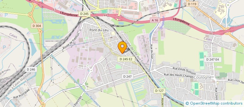 localisation de l'entreprise MADAME CAROLE TOUCHARD  CALAIS