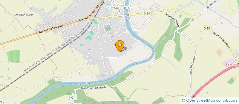 localisation de l'entreprise MADAME CAROLE TOULZE à LISLE-SUR-TARN