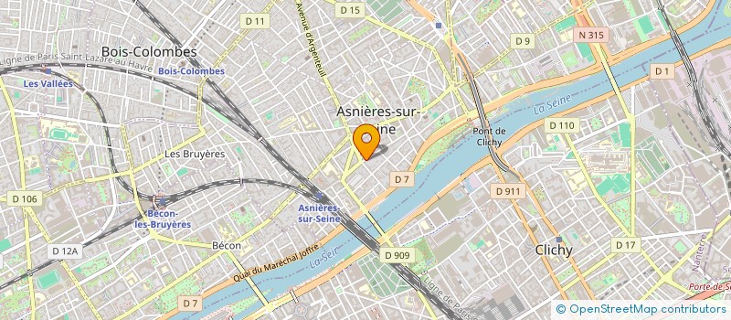 localisation de l'entreprise MADAME CAROLE TOURNON à ASNIERES-SUR-SEINE