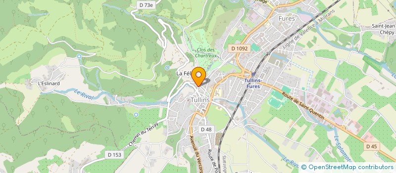 localisation de l'entreprise MADAME CAROLE TOUSSAINT  TULLINS