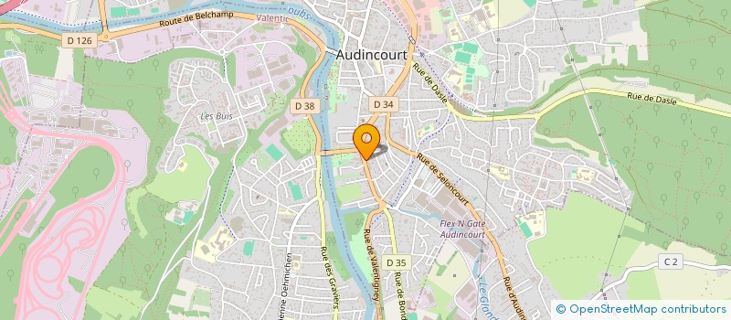 localisation de l'entreprise MADAME CAROLE TRIVELLA  AUDINCOURT