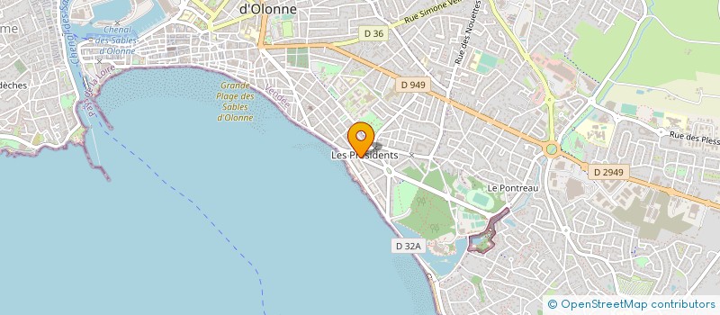 localisation de l'entreprise MADAME CAROLE TURPIN à LES SABLES D'OLONNE