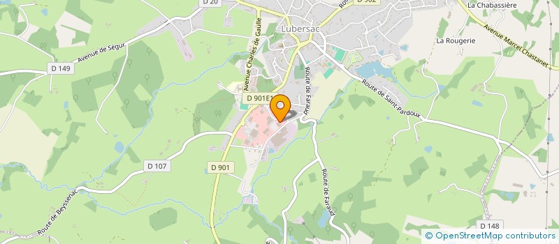 localisation de l'entreprise MADAME CAROLE URBANIAK  LUBERSAC