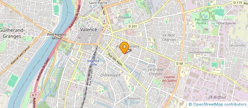 localisation de l'entreprise MADAME CAROLE VABRES  VALENCE