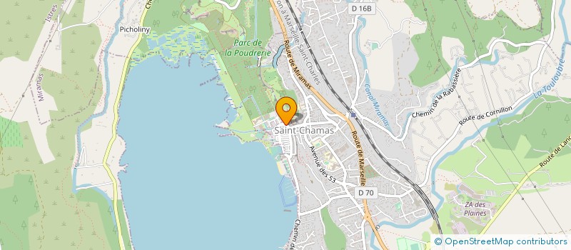 localisation de l'entreprise MADAME CAROLE VACCA  SAINT-CHAMAS