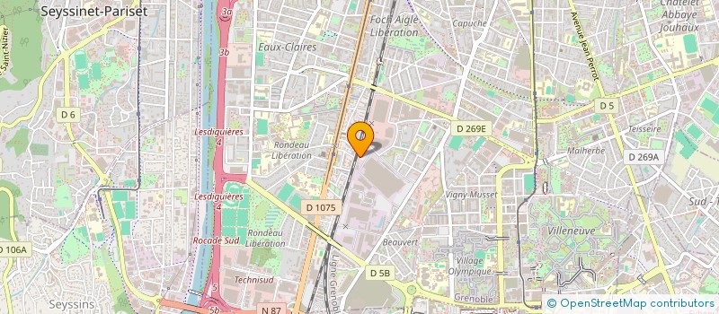 localisation de l'entreprise MADAME CAROLE VALERO à GRENOBLE