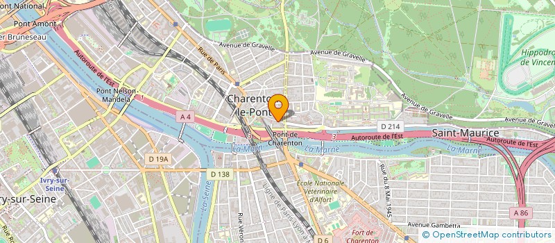 localisation de l'entreprise MADAME CAROLE VALLI à CHARENTON-LE-PONT