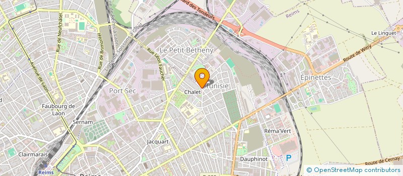 localisation de l'entreprise MADAME CAROLE VANDERBISTE  REIMS