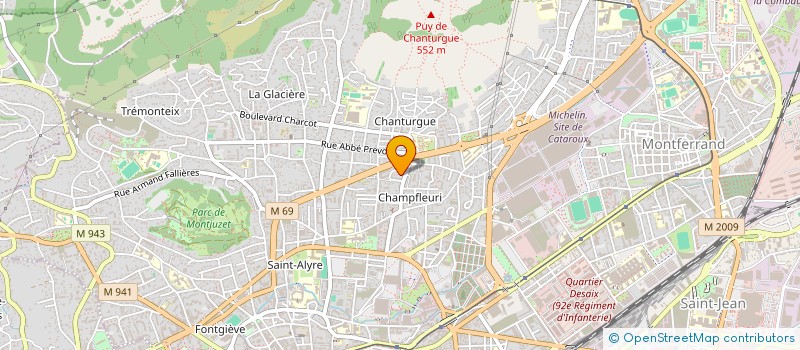 localisation de l'entreprise MADAME CAROLE VEDRINE  CLERMONT-FERRAND