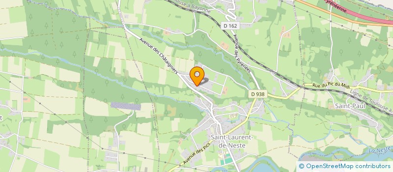 localisation de l'entreprise MADAME CAROLE VERLINDE  SAINT-LAURENT-DE-NESTE