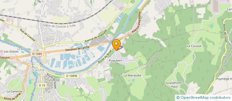 localisation de l'entreprise MADAME CAROLE VEZINE  LARCHE