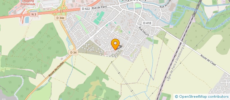 localisation de l'entreprise MADAME CAROLE VIALLE  CLAYE-SOUILLY