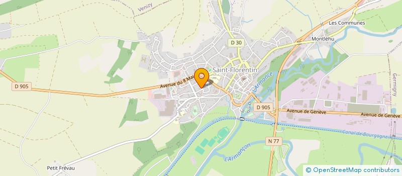 localisation de l'entreprise MADAME CAROLE VIGNE  SAINT-FLORENTIN