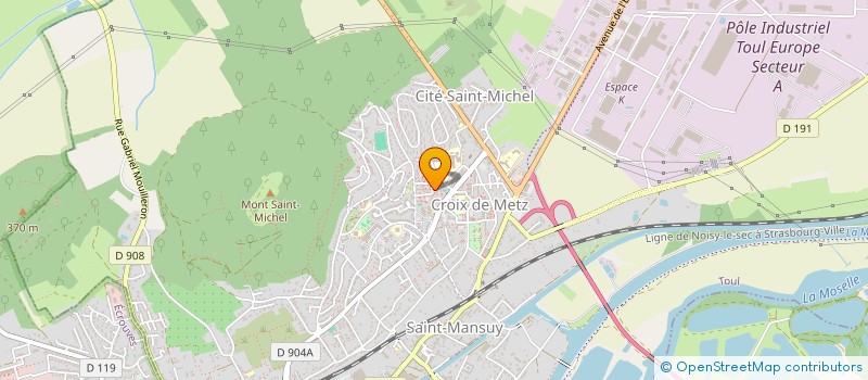 localisation de l'entreprise MADAME CAROLE VILLERMAIN  TOUL