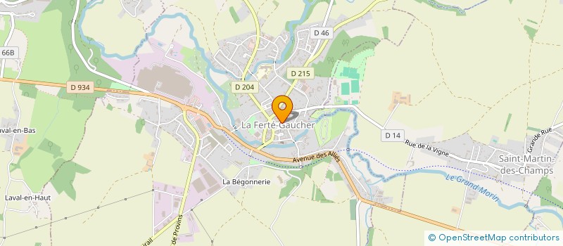 localisation de l'entreprise MADAME CAROLE VINCENT  LA FERTE-GAUCHER