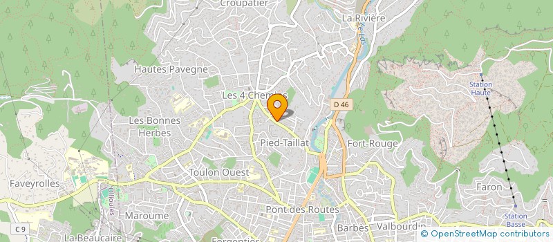 localisation de l'entreprise MADAME CAROLE VITEL  TOULON