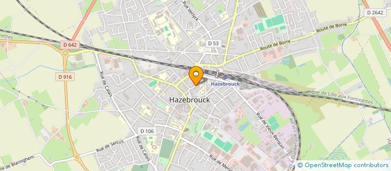 localisation de l'entreprise MADAME CAROLE WATTEL  HAZEBROUCK