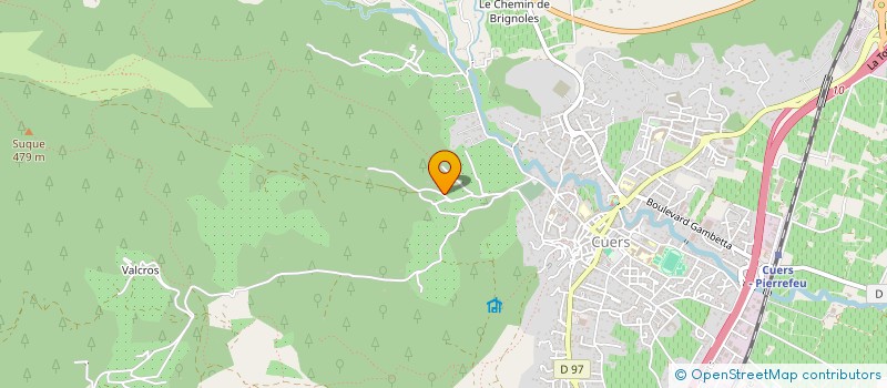 localisation de l'entreprise MADAME CAROLE ZAMPINI  CUERS