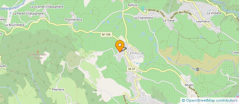 localisation de l'entreprise MADAME CAROLE ZANNELLI  CELLIEU