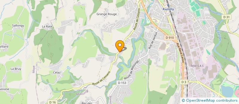 localisation de l'entreprise MADAME CAROLINA ABELLAN  RUMILLY