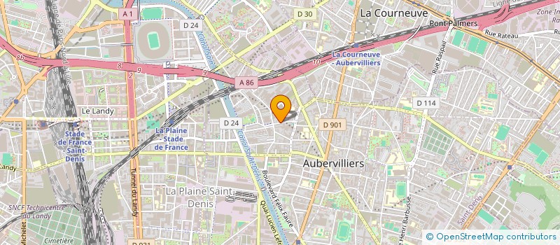 localisation de l'entreprise MADAME CAROLINA ALCAZ  AUBERVILLIERS