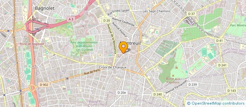 localisation de l'entreprise MADAME CAROLINA DURAN  MONTREUIL