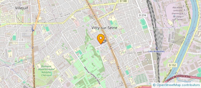 localisation de l'entreprise MADAME CAROLINE ACHOUR à VITRY-SUR-SEINE