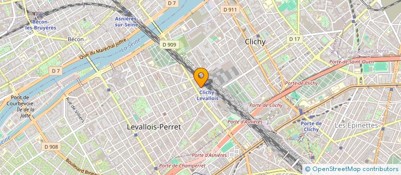 localisation de l'entreprise MADAME CAROLINE AGATI à LEVALLOIS-PERRET