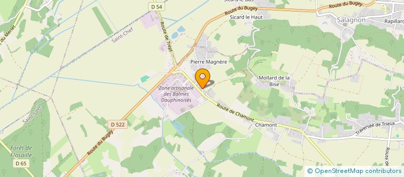 localisation de l'entreprise MADAME CAROLINE AGUILAR  SAINT-CHEF