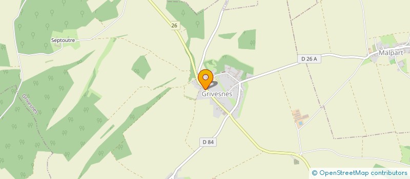 localisation de l'entreprise MADAME CAROLINE AIGUIER  GRIVESNES