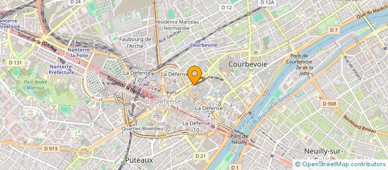 localisation de l'entreprise MADAME CAROLINE ALBAREL  COURBEVOIE