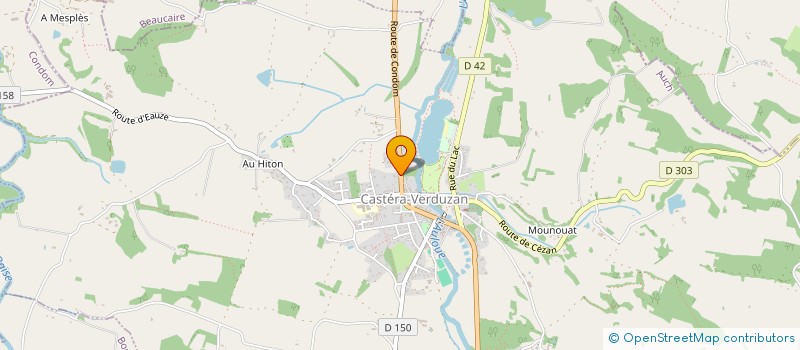 localisation de l'entreprise MADAME CAROLINE ALBARET  CASTERA-VERDUZAN