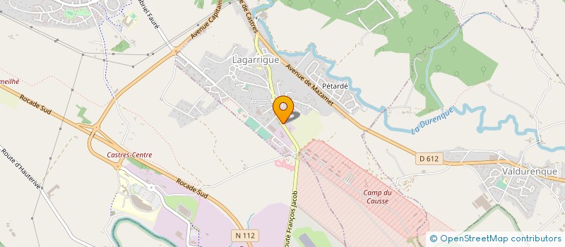 localisation de l'entreprise MADAME CAROLINE ALBERT à LAGARRIGUE