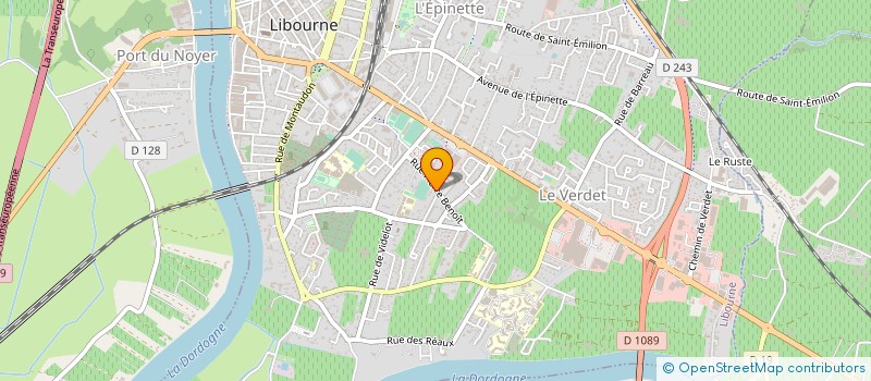 localisation de l'entreprise MADAME CAROLINE ALEXANDRE  LIBOURNE