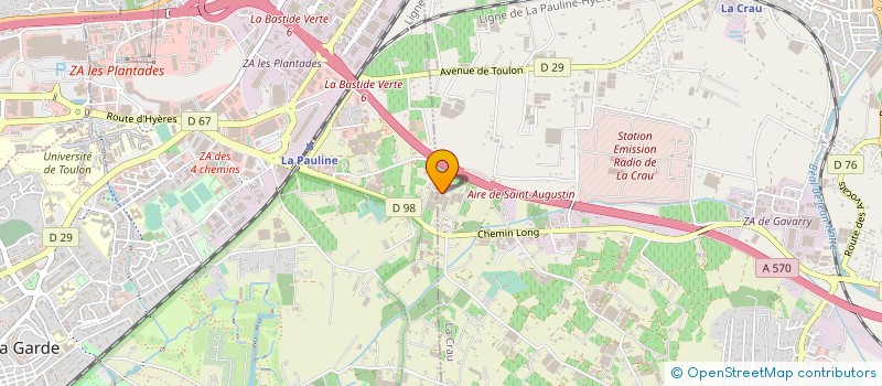 localisation de l'entreprise MADAME CAROLINE ALLAINGUILLAUME  LA CRAU