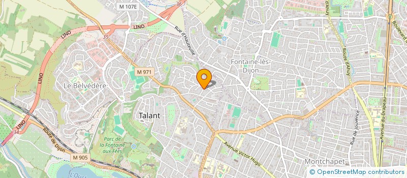 localisation de l'entreprise MADAME CAROLINE ALLOMBERT  TALANT